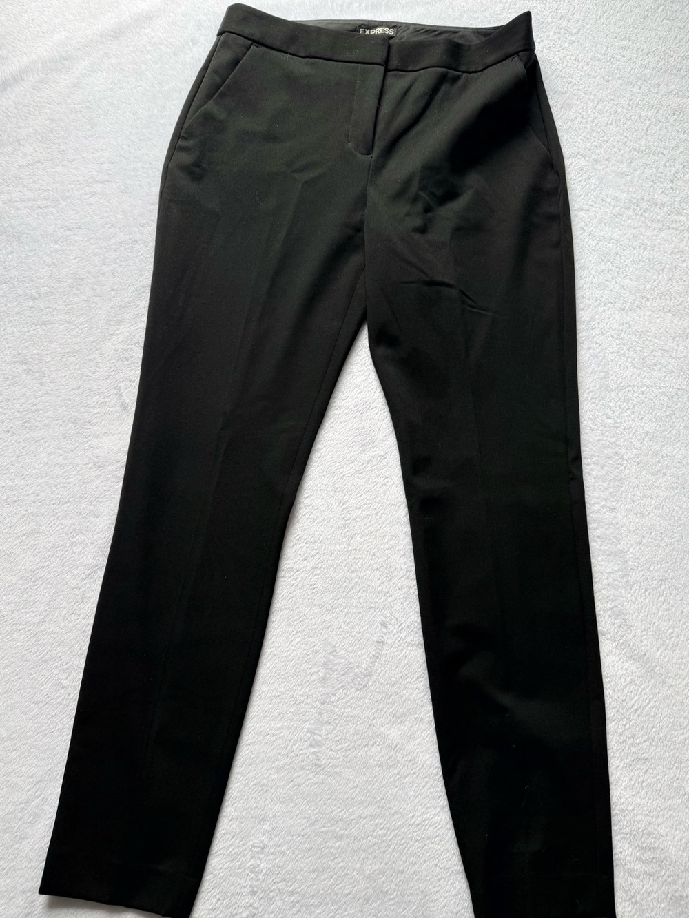 Express Columnist Black Slim Straight Dress Pants